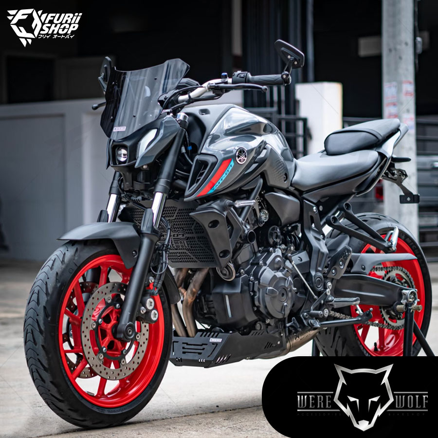 ชิลด์หน้า Were Wolf V-02 Smoke M531 : for Yamaha MT07 2018-2022