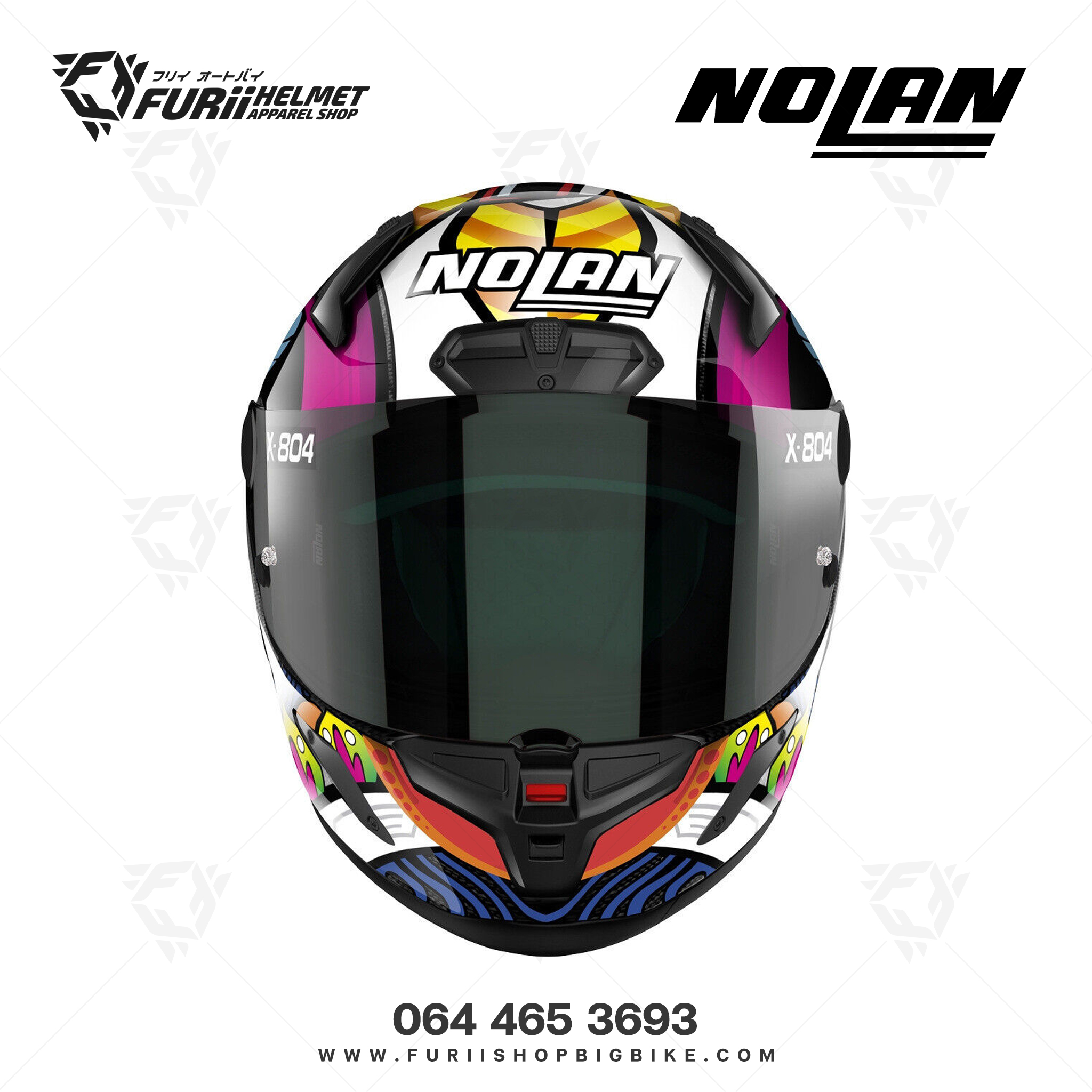 หมวกกันน็อค NOLAN X-804 RS Ultra Carbon Replice Chaz Davies Multicolor (27)