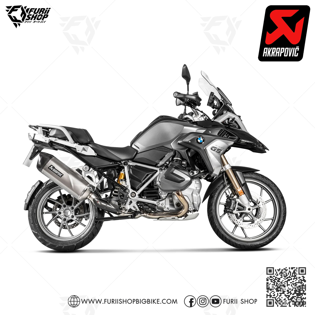 ท่อแต่ง Akrapovic Exhaust Slip-On Line (Titanium) Titanium new shape BMW R1200GS / R1200GS ADVENTURE 2013-2018