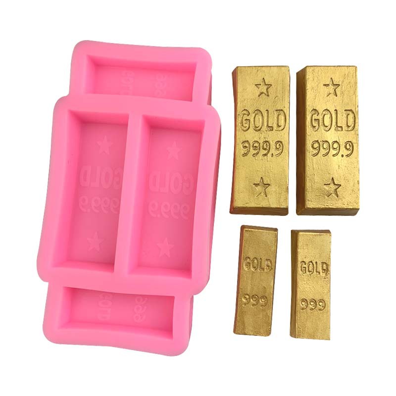 แม่พิมพ์ซิลิโคน ทองแท่ง พิมพ์วุ้น อาหลัว