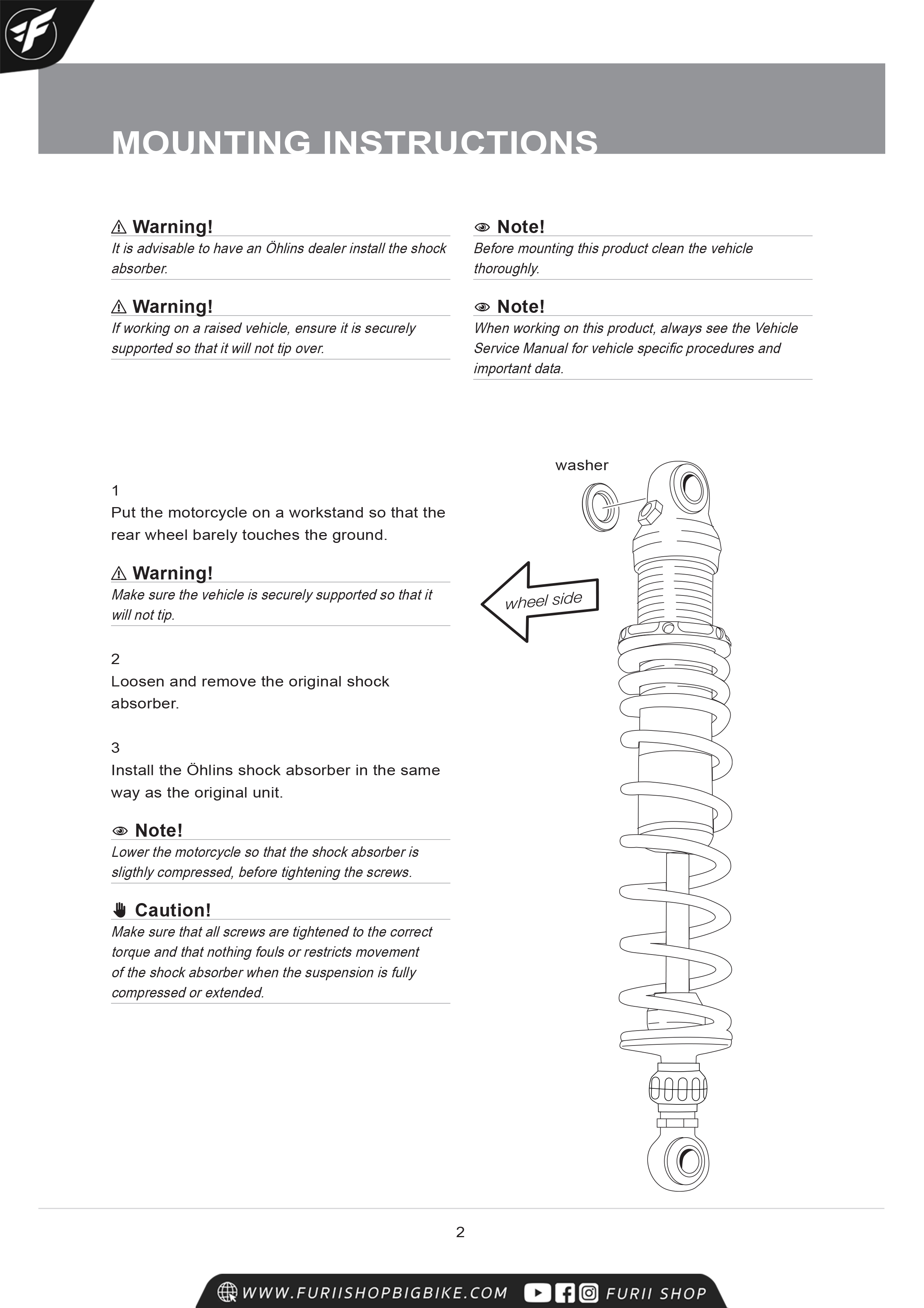โช๊คหลัง โช๊คอัพ โช๊คแต่ง โช๊คมอเอตร์ไซค์ OHLINS STX 36 TWIN HO011 FOR HONDA CB1100