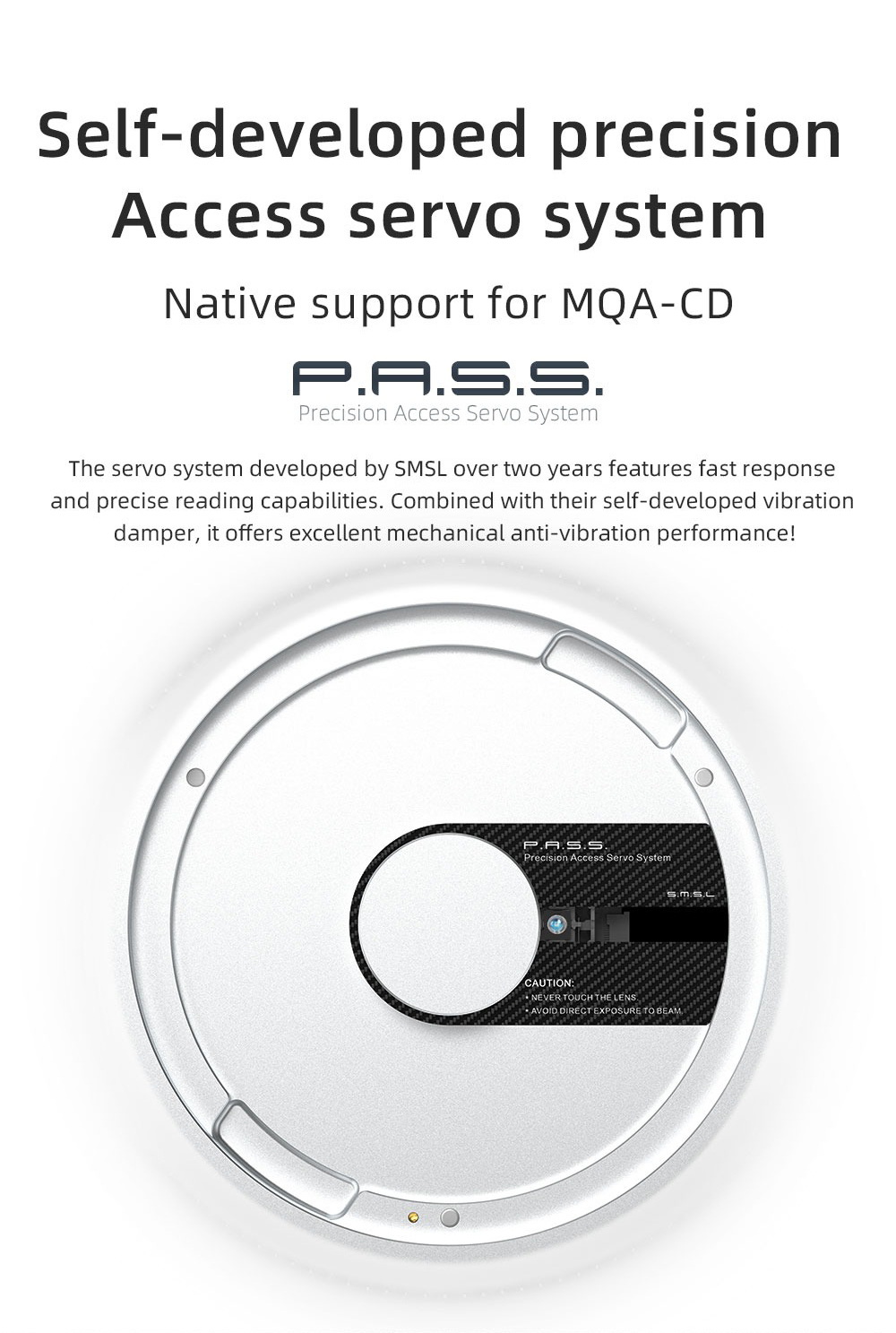 SMSL PL200T เครื่องเล่นซีดีตั้งโต๊ะขนาดกะทัดรัด รองรับ MQA-CD ประกันศูนย์ไทย