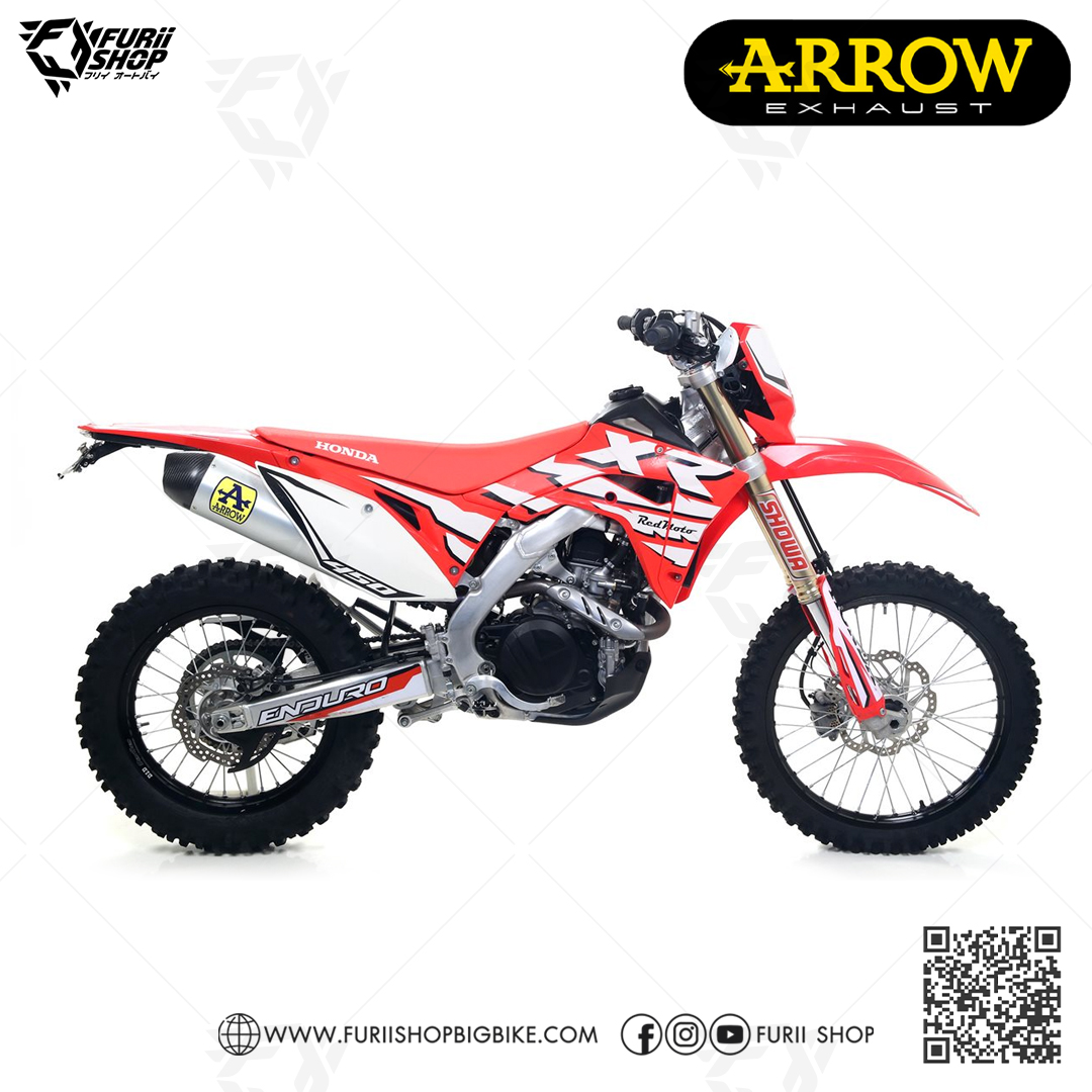 ท่อมอเตอร์ไซค์ Arrow Slip on Aluminium : for Honda CRF450RL 2021