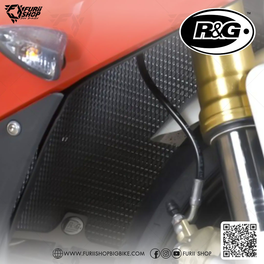 การ์ดหม้อน้ำ R&G Radiator Guard (Black) : for BMW S1000R Naked 2017-2018