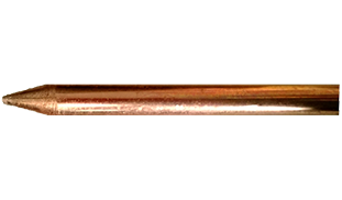 กราวด์หรอดหุ้ม 5/8″x8 ฟุต (KCE) แท่งกราวด์ 2.4 เมตร GROUND ROD 2.4 m