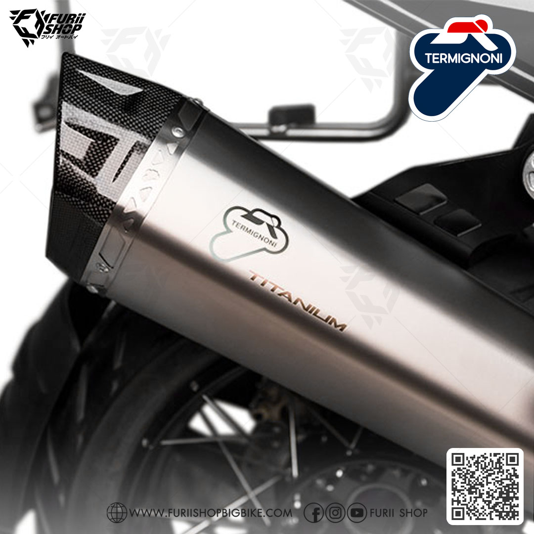 ท่อมอเตอร์ไซค์ Termignoni Slip on Titanium Line New Shape : for BMW R1250GS / Adventure 2019