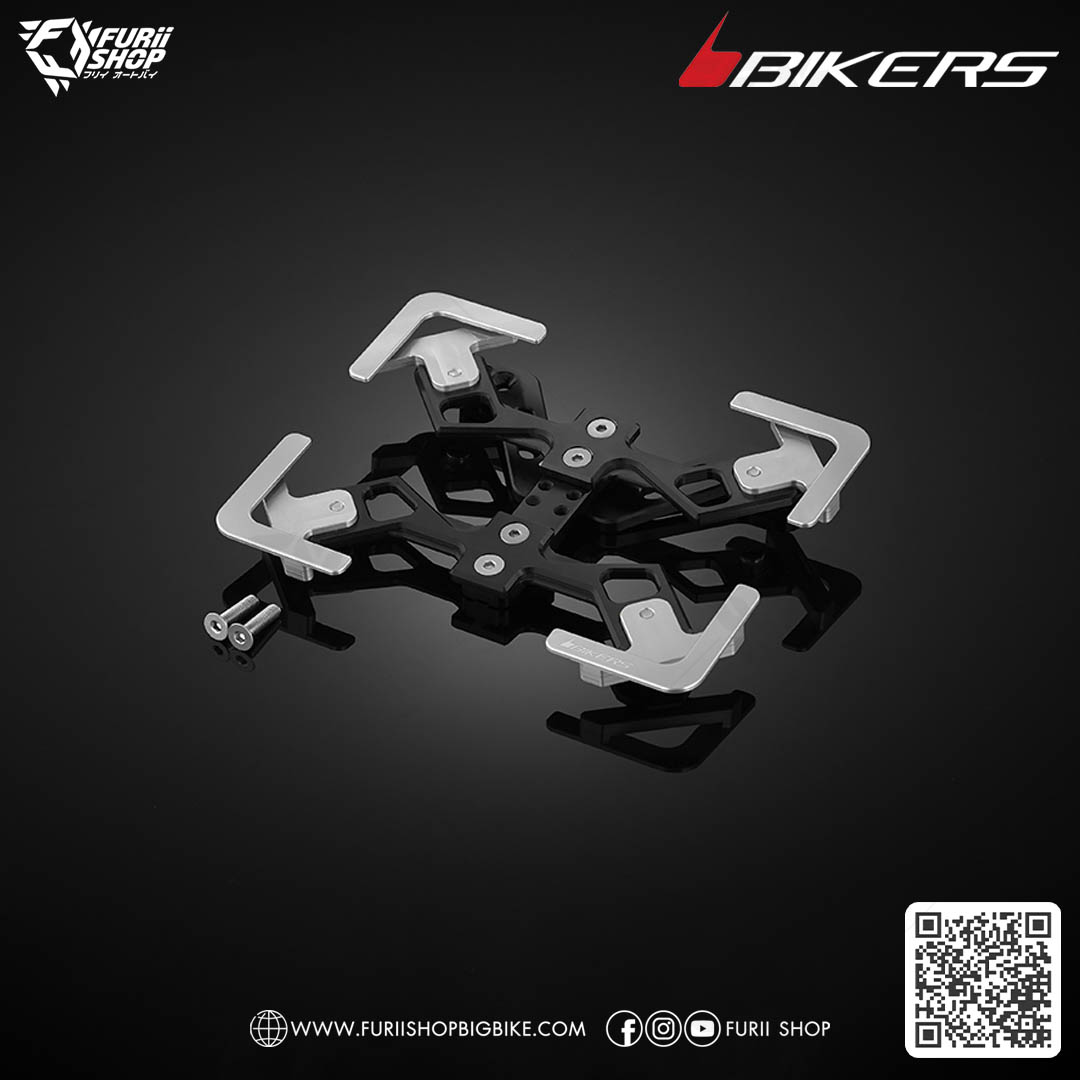 กรอบป้ายทะเบียน รุ่นพรีเมียม 02 Bikers Premium Rear License Support 02 (L0013) : for Lambretta G350