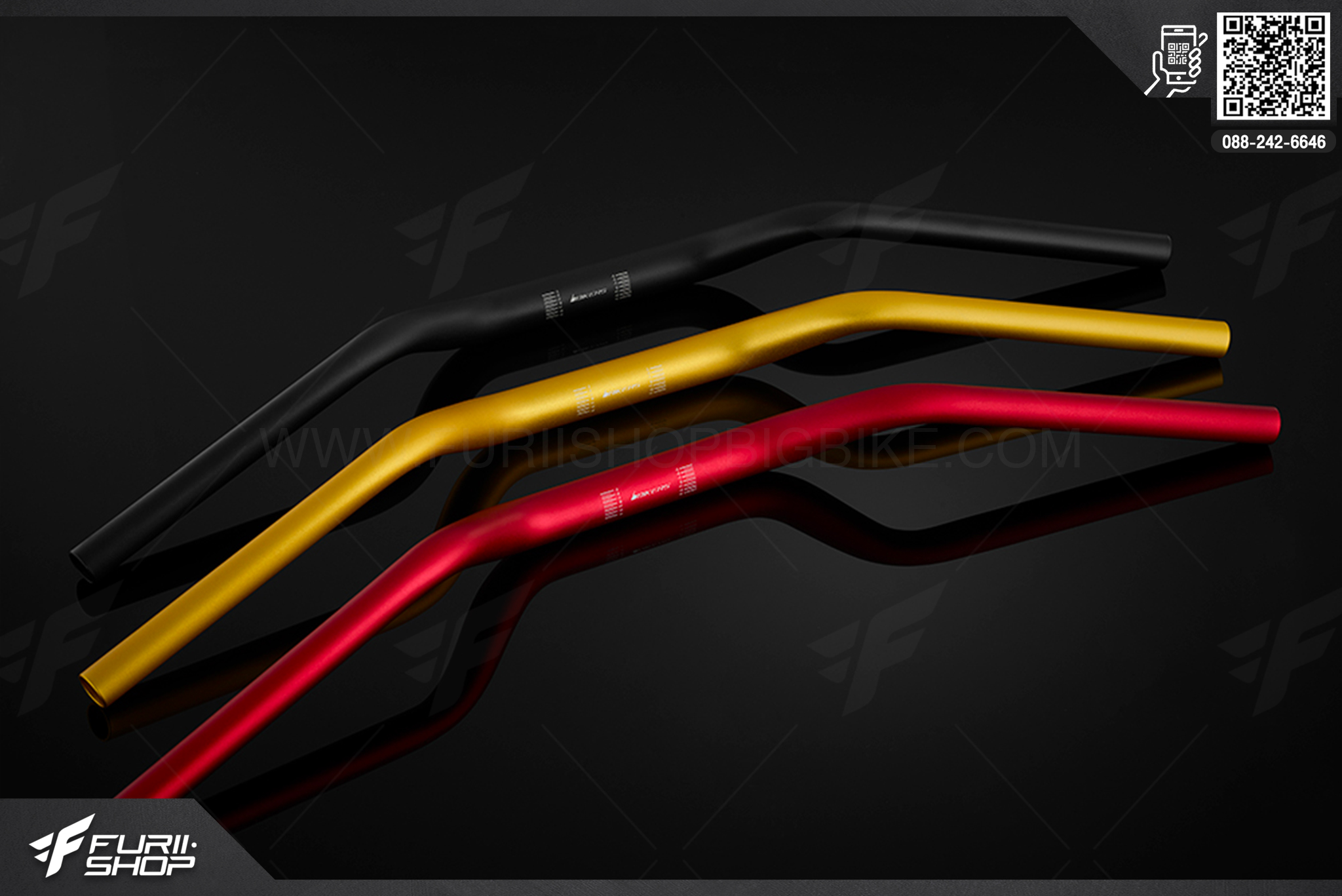 แฮนด์อ้วน (ขนาดลําตัวแฮนด์ 28.6 mm) Bikers Honda Monkey