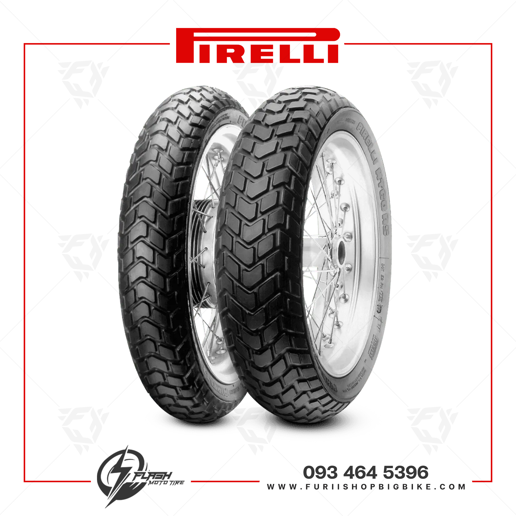 ยางมอเตอร์ไซค์ Pirelli MT 60 RS : F 120/70ZR17 + R 160/60ZR17