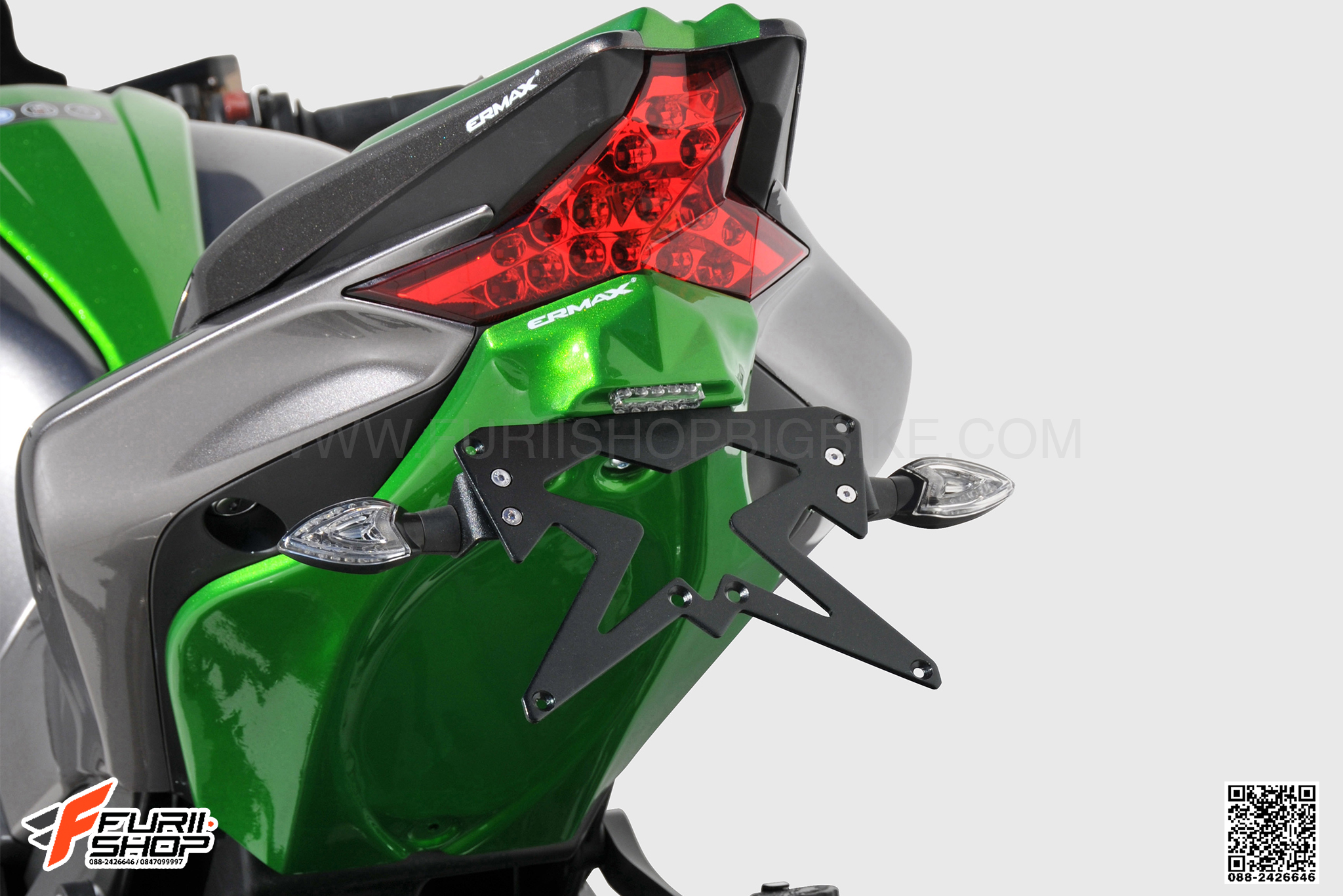 ท้ายสั้น ERMAX สีเขียว FOR KAWASAKI Z1000