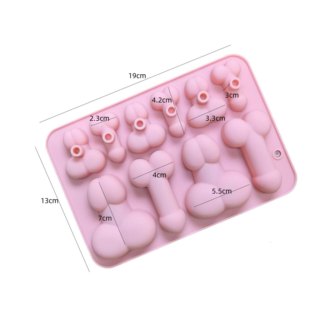 แม่พิมพ์ซิลิโคนอวัยวะ พิมพ์ทำช็อกโกแลต พิมพ์ขนมเจลลี่ DIY ใช้ง่าย ล้างสะดวก พร้อมส่ง