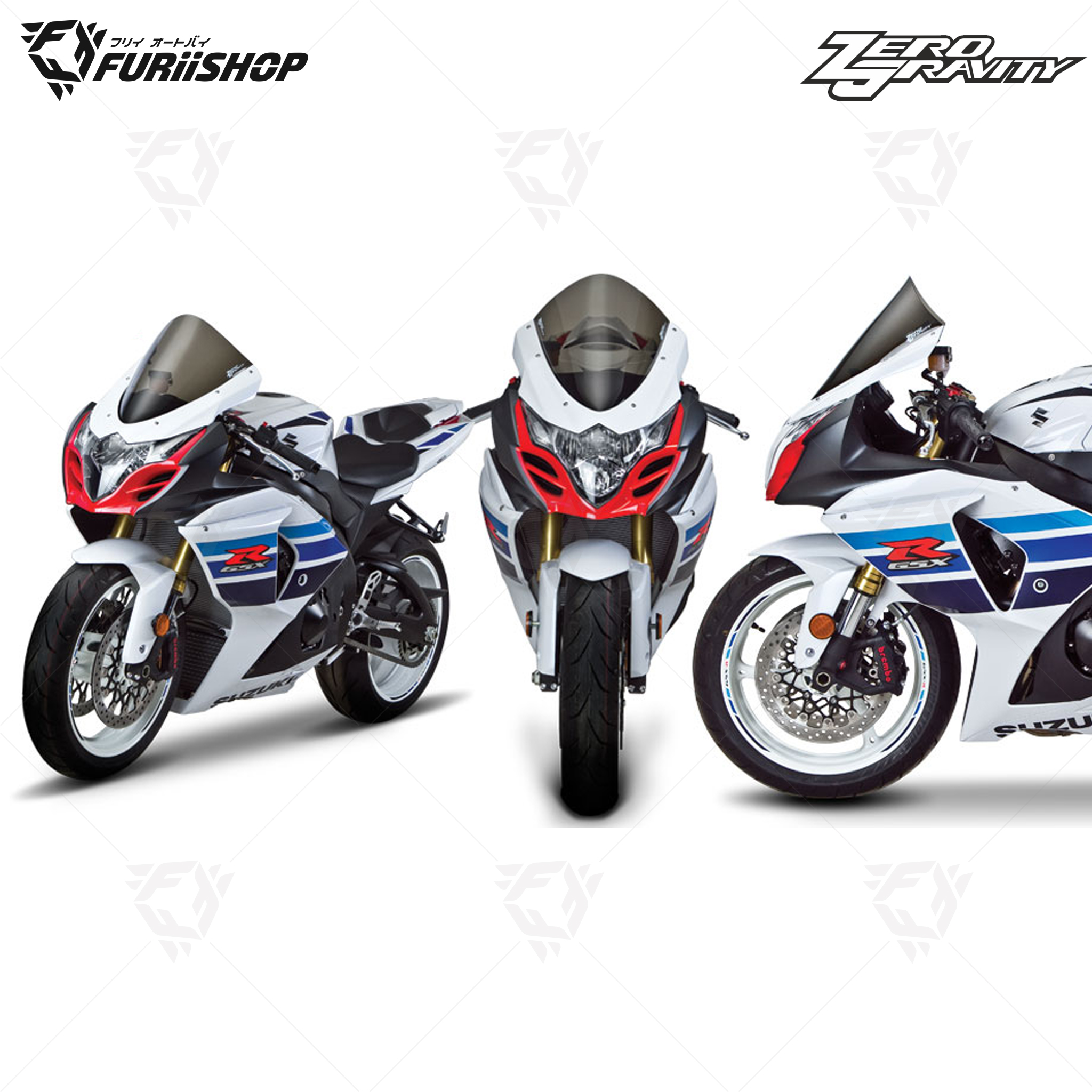 ชิวหน้า ZERO GRAVITY ทรง CORSA SMOKE K9-L6 For : GSXR1000 2017+