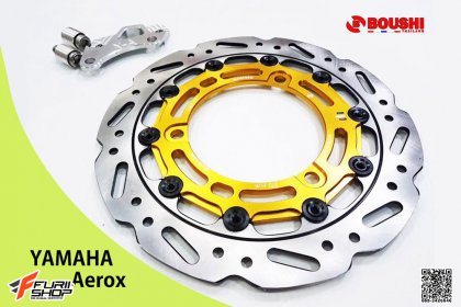 จานเบรค BOUSHI 270 mm สีแดง FOR YAMAHA AEROX