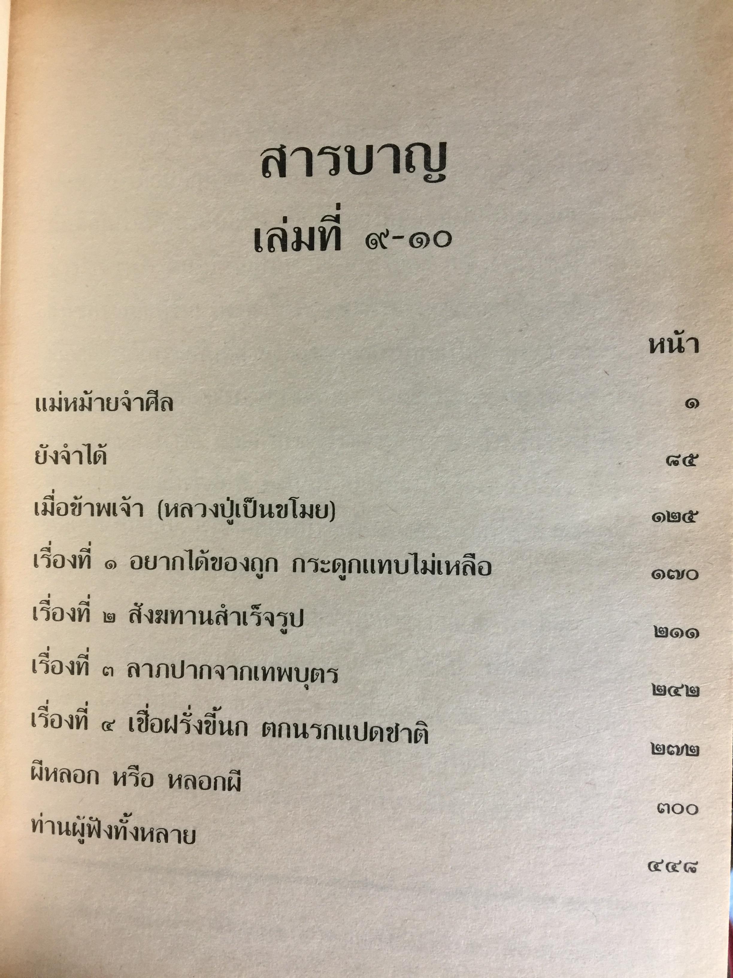 เล่าสู่กันฟัง. เชื่อก็ได้ไม่เชื่อก็ได้ จากประสบการณ์ของ หลวงปู่ธรรมา พิทักษา เล่ม 9-10 0 กก.