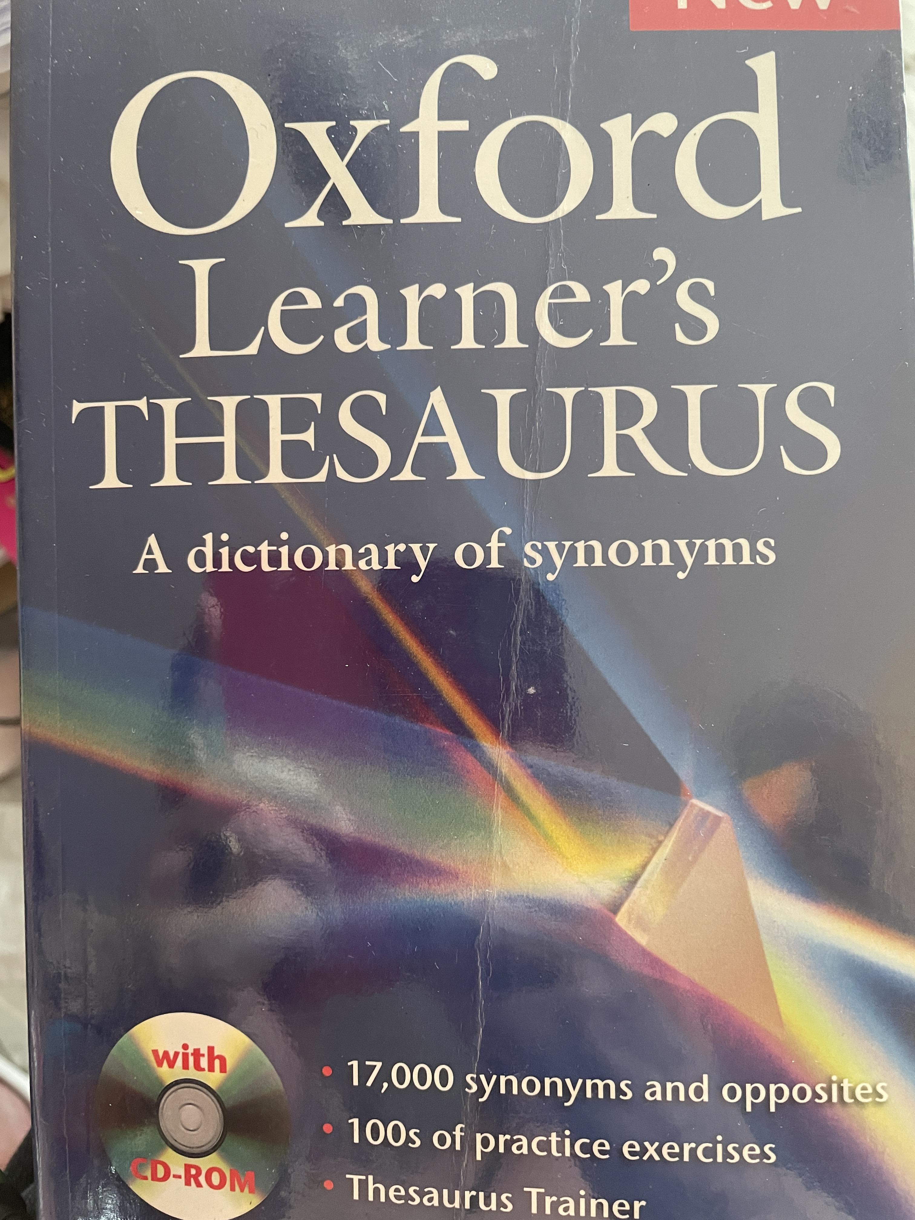 Oxford Learner’s THESAURUS. A DICTIONARY of Synonyms แถม DVD จำนวน 1 แผ่น 4,500 กรัม