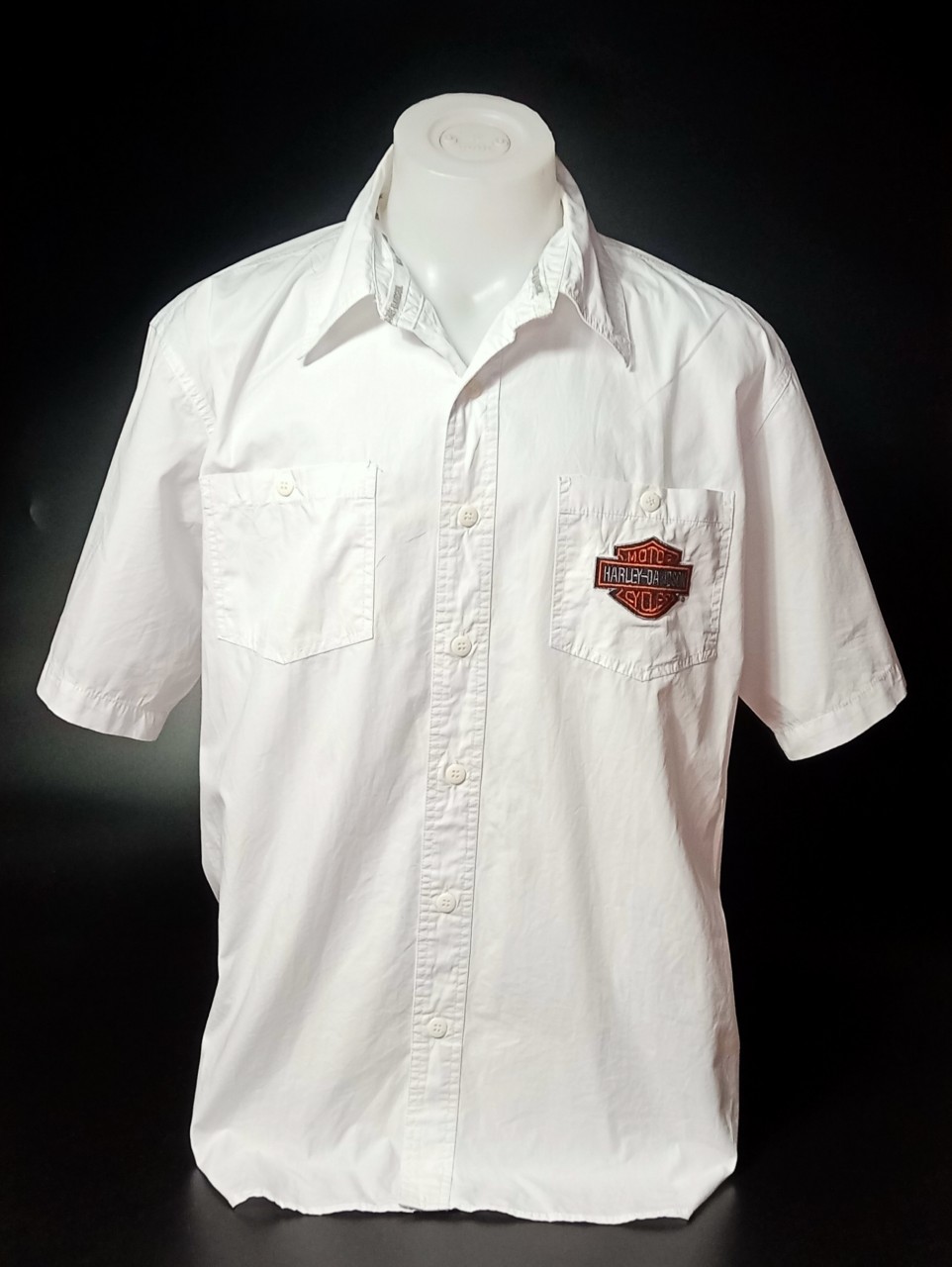 เสื้อ Shirt H-D 96402-10VM แขนสั้น สีขาว ไซส์ XL