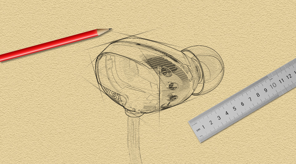 ขาย KZ ZS1 หูฟังมีไมค์ 2ไดร์เวอร์ระดับ Hi-Fi พร้อมสาย 108 coreแบบ LC-OFC