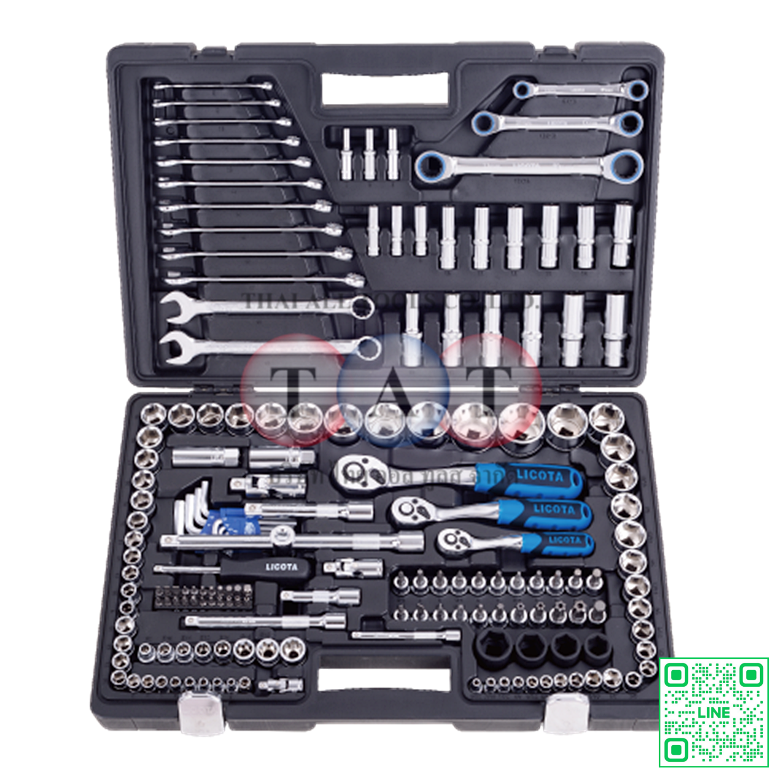 ชุดเซ็ทประแจทอร์คจำนวน 170 ชิ้น LICOTA ALK-8007F
