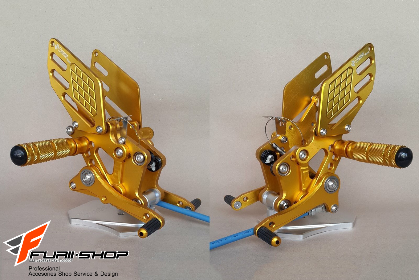 เกียร์โยง Boushi สีทอง for NINJA 250 300 Z250
