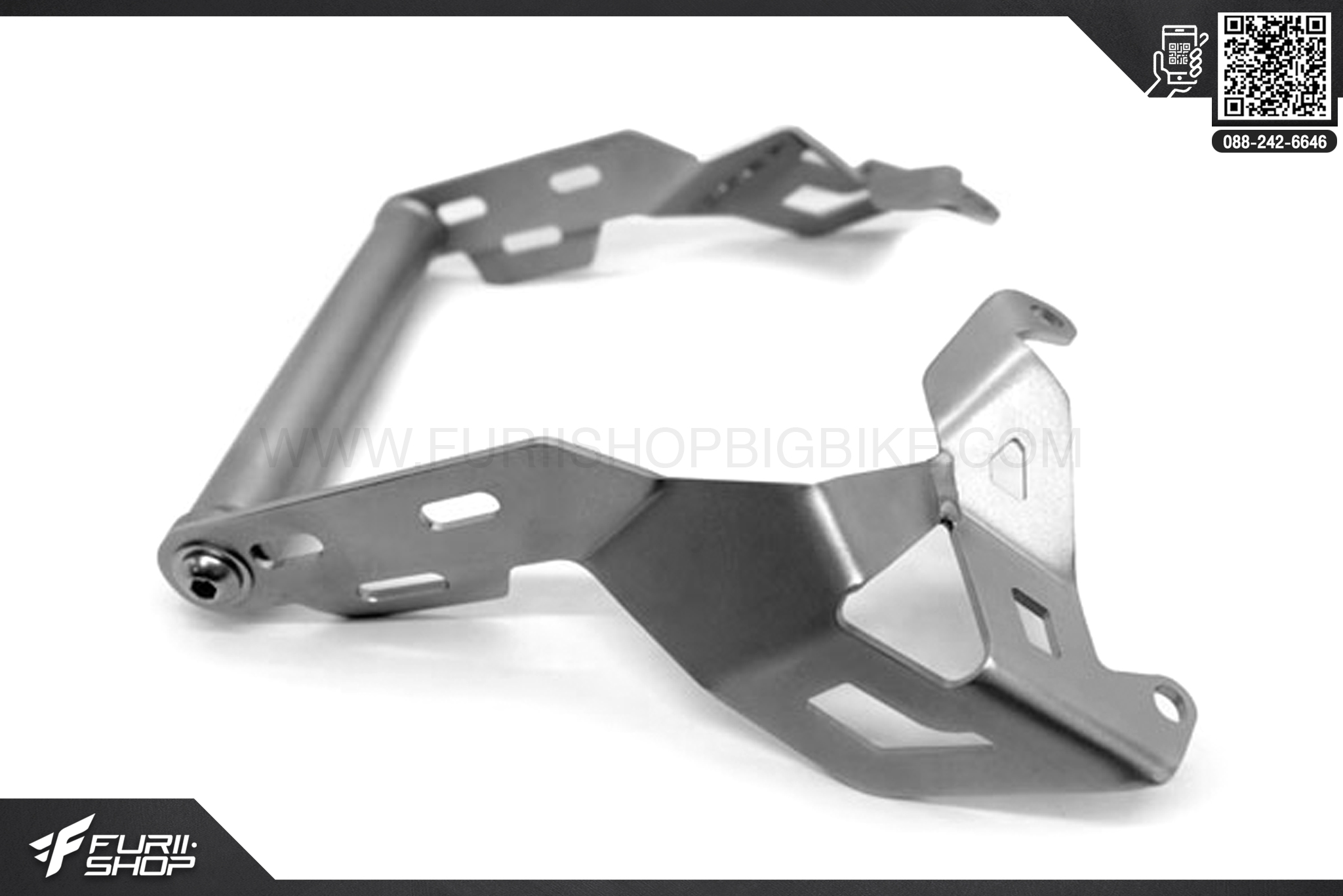 บาร์จับ GPS SRC สีเงิน Triumph Tiger 800