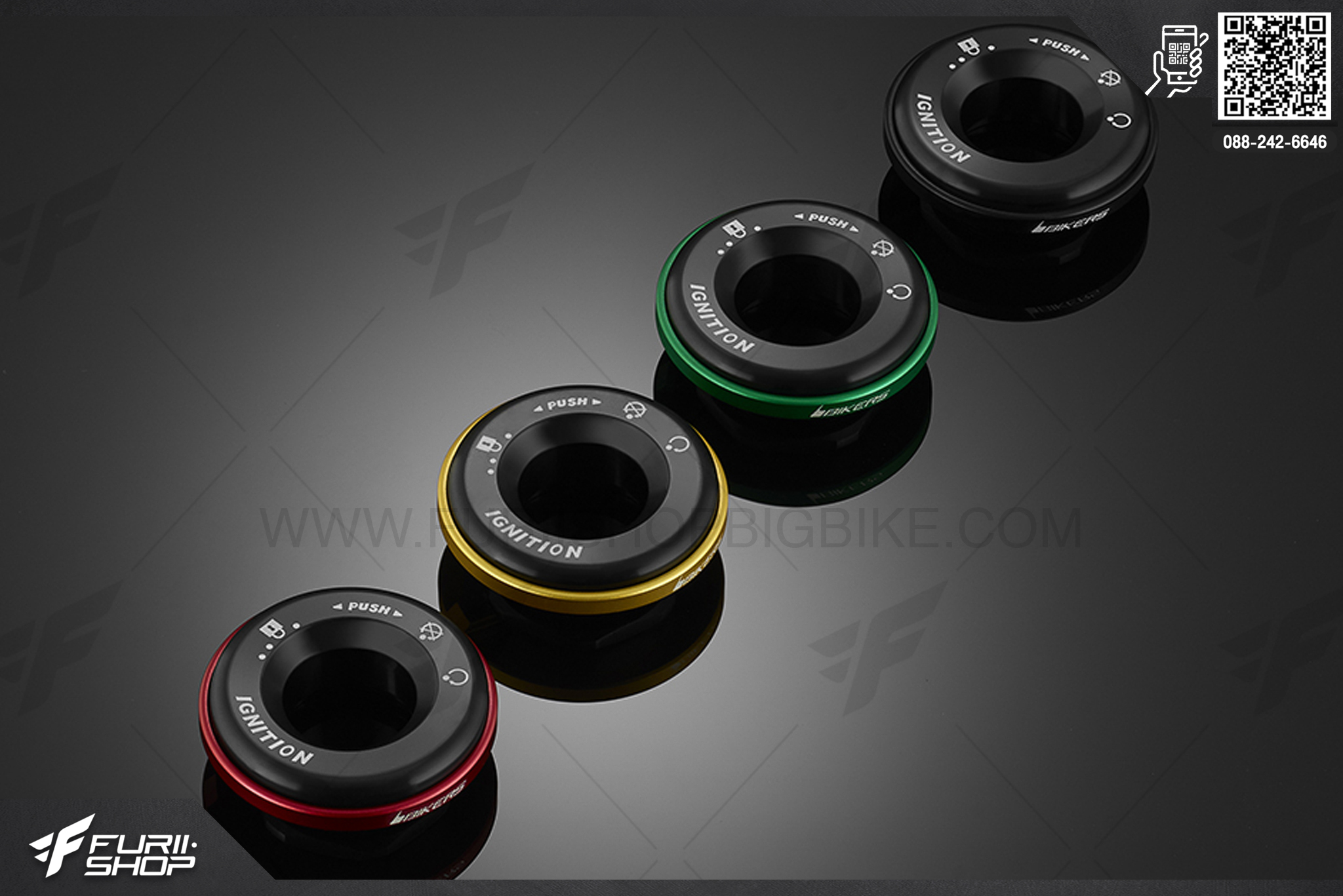 แหวนสวิทซ์กญแจ (Key Switch Cover) Bikers Kawasaki NINJA 650 ABS (2012-2016)