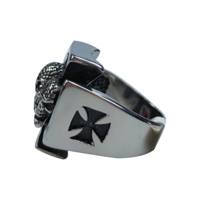 แหวน H-D ลายกระโหลก 3 หัว