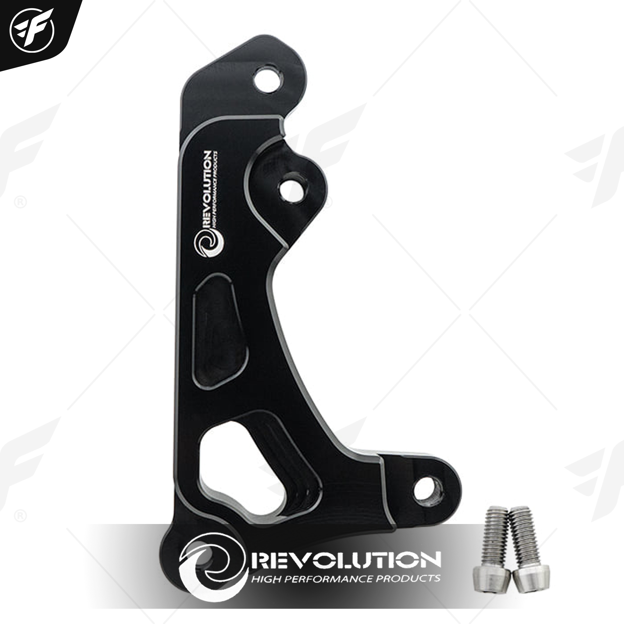 ขาจับปั้มดิสหน้า (จาน267mm.) ปั้มBrembo ปักข้าง REVOLUTION PCX-160 ดำ