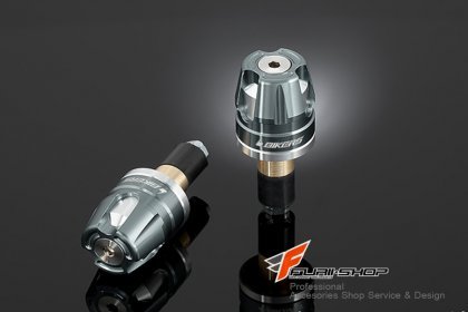ปลายแฮนด์สำหรับแฮนด์ไบเกอร์ Handle Bar Caps use with BIKERS Handle Bar สีเทา สำหรับBigbike บิ๊กไบค์