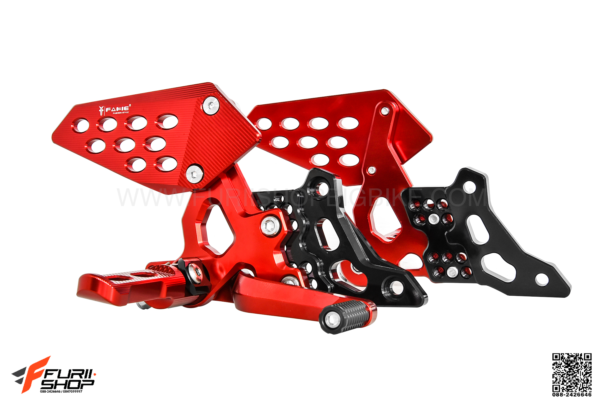 เกียร์โยง FAKIE สีแดง FOR HONDA CB650F CBR650F