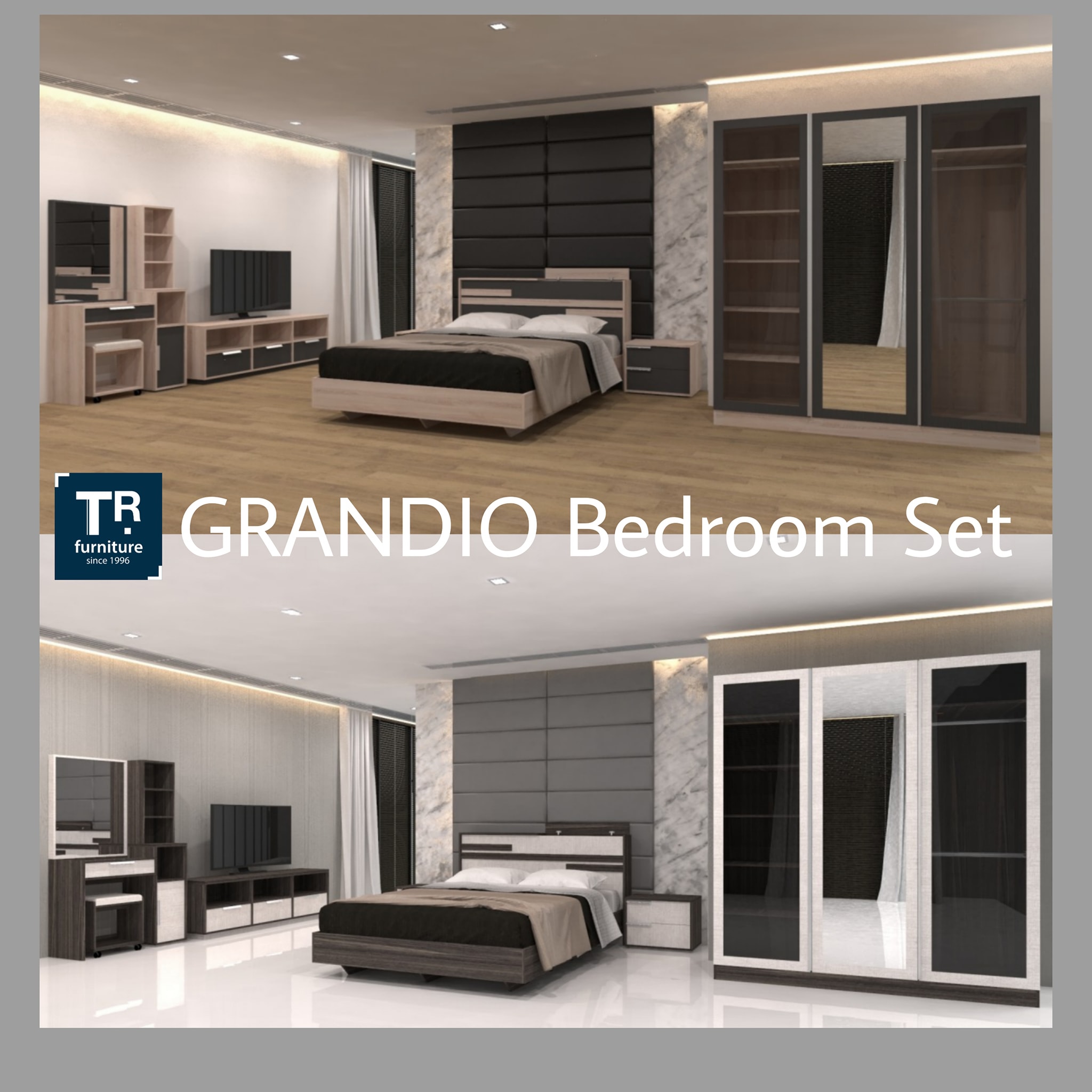 ชุดห้องนอน 3 ชิ้น รุ่น Grandio แกรนดิโอ