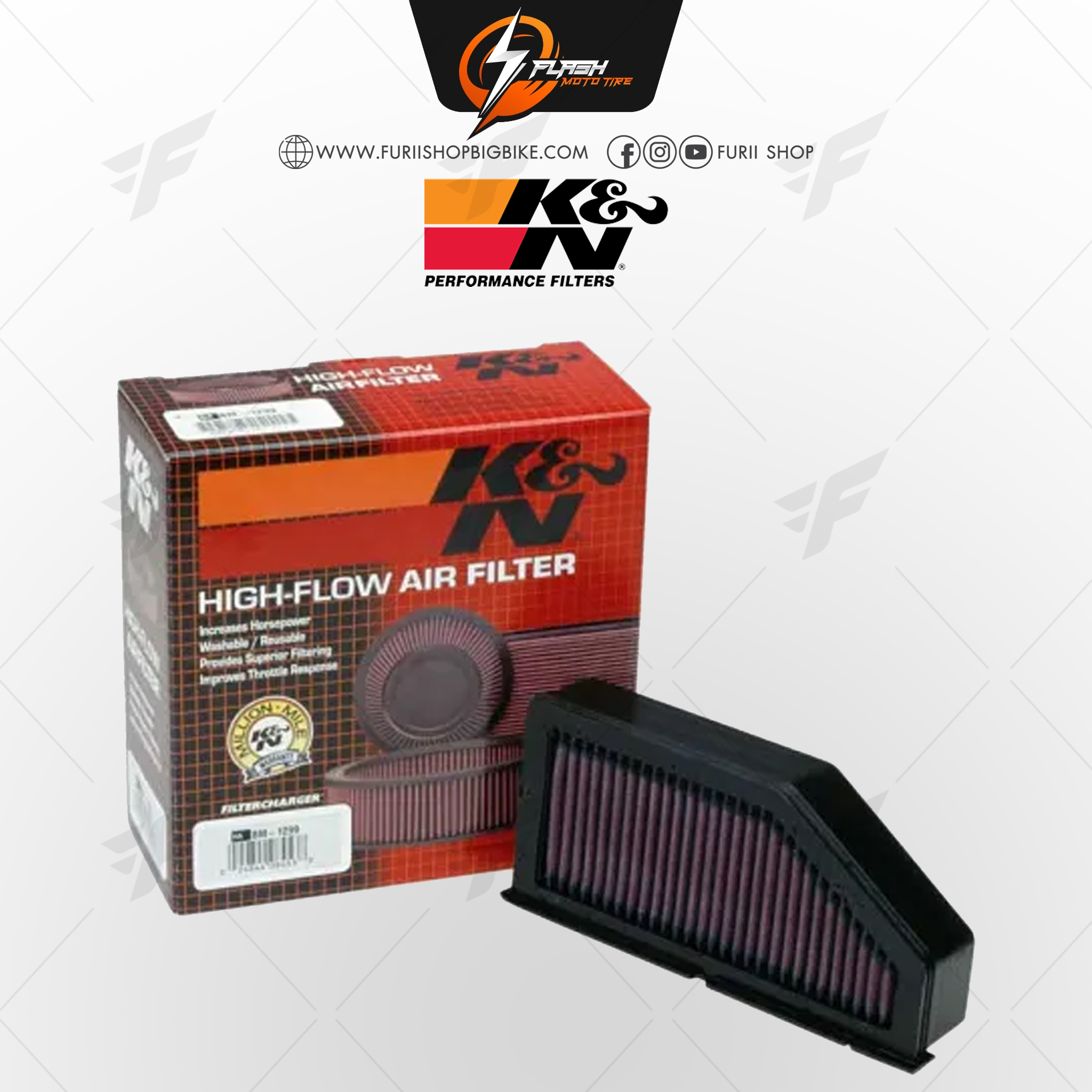 กรองอากาศ K&N สำหรับ BMW
