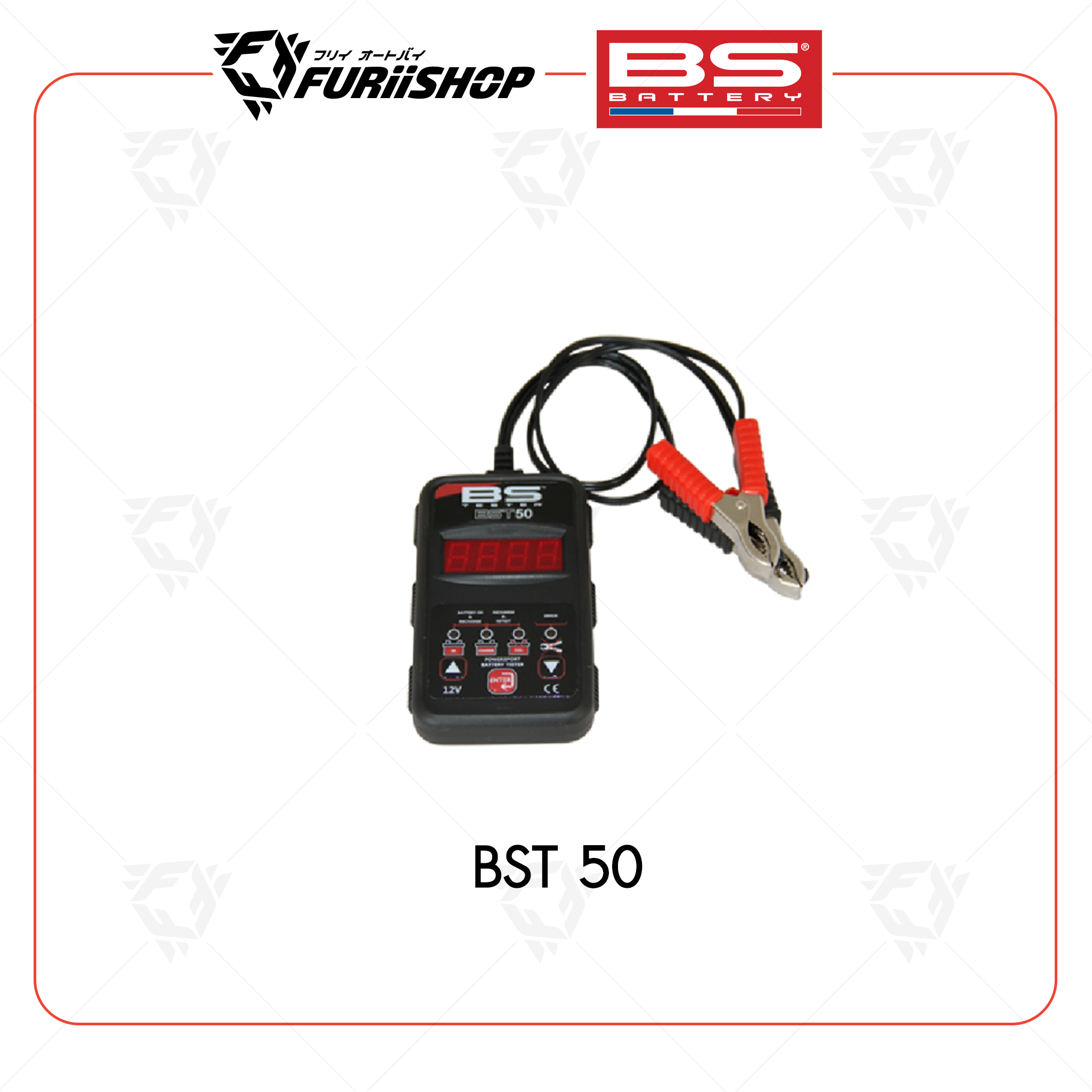 BS Battery อุปกรณ์ตรวจสอบแบตเตอรี่ POWERSPORT BATTERY TESTER รหัส BST50