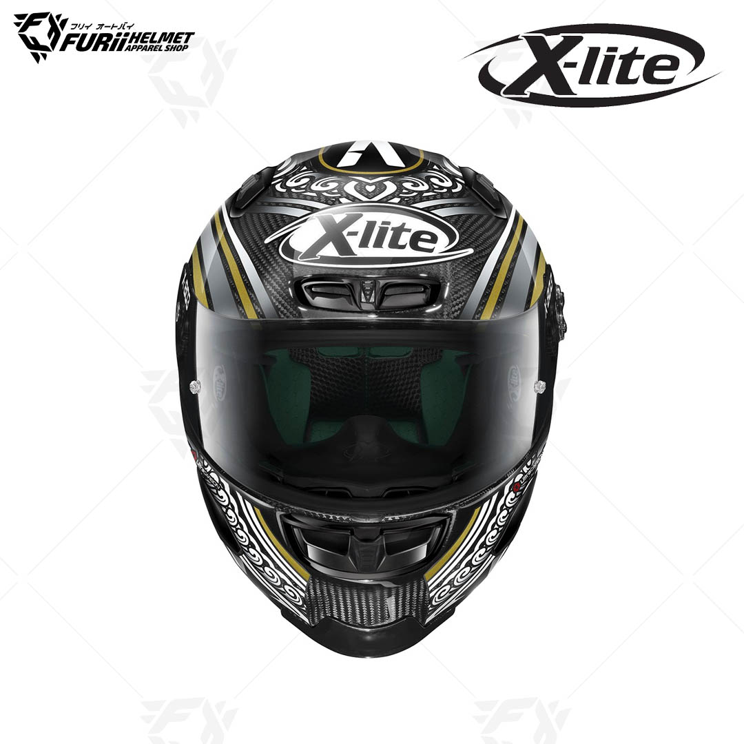 หมวกกันน็อค X-LITE : X-803RS ULTRA CARBON REPLICA CANET TEST CARBON61