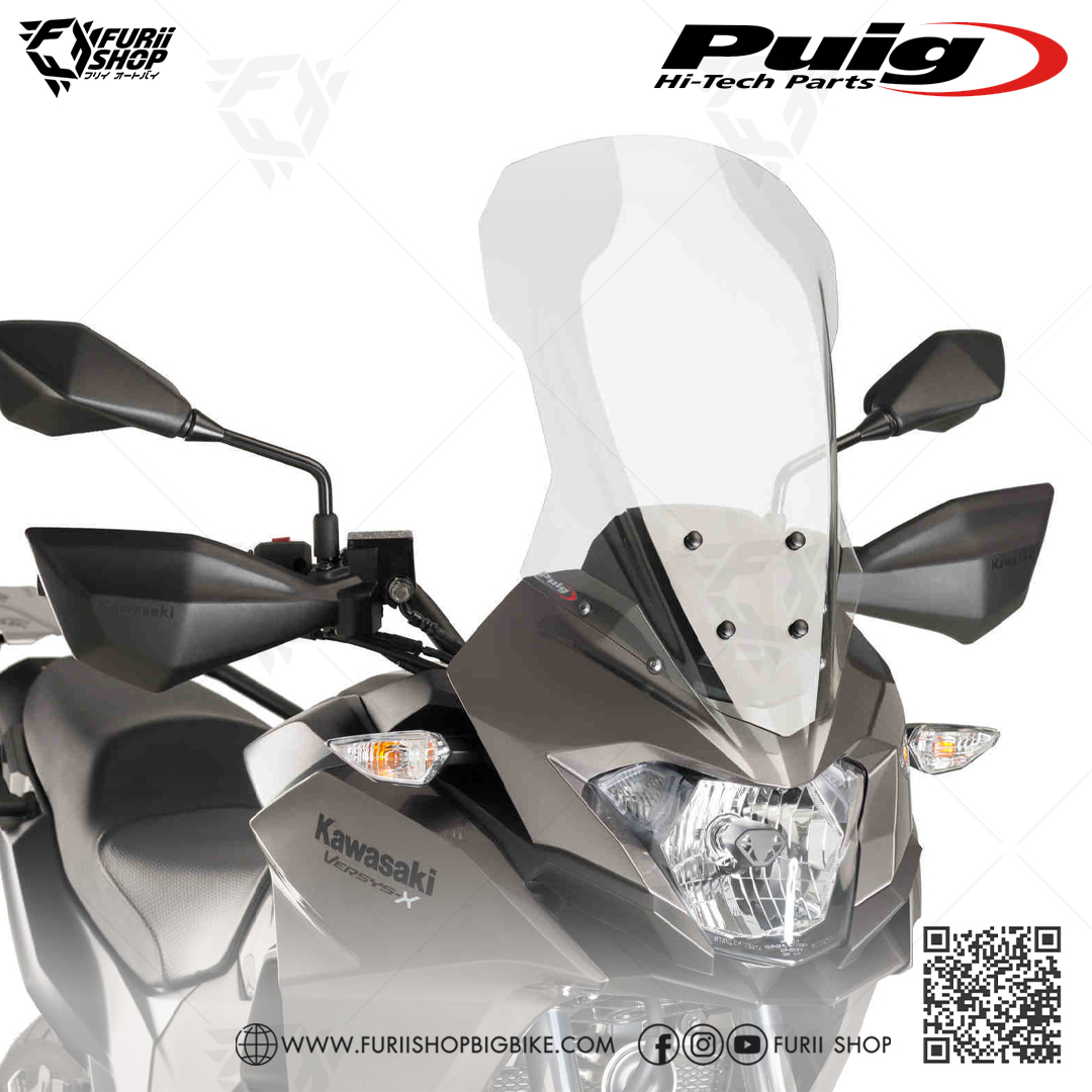 ชิลด์หน้า Puig Windshield Touring : for Kawasaki Versys X300 2017