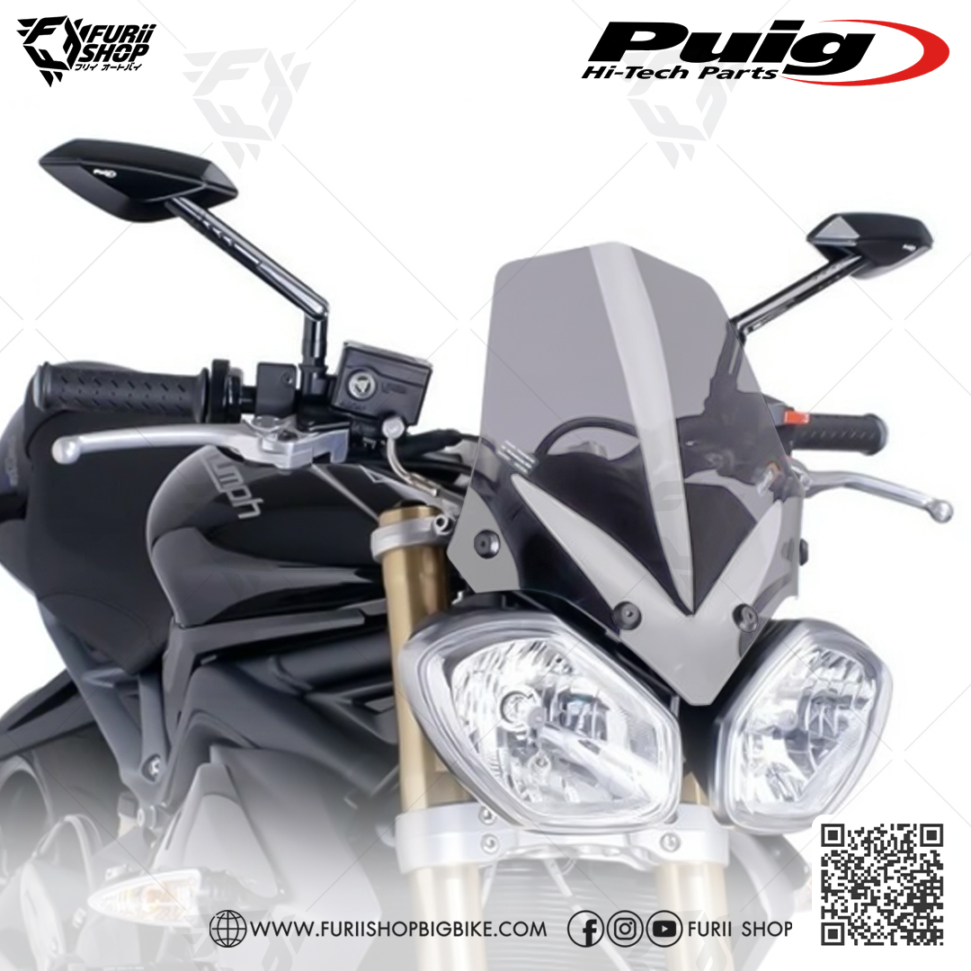 ชิลด์หน้า Puig Windshield : for Triumph Street Triple 675 13-16