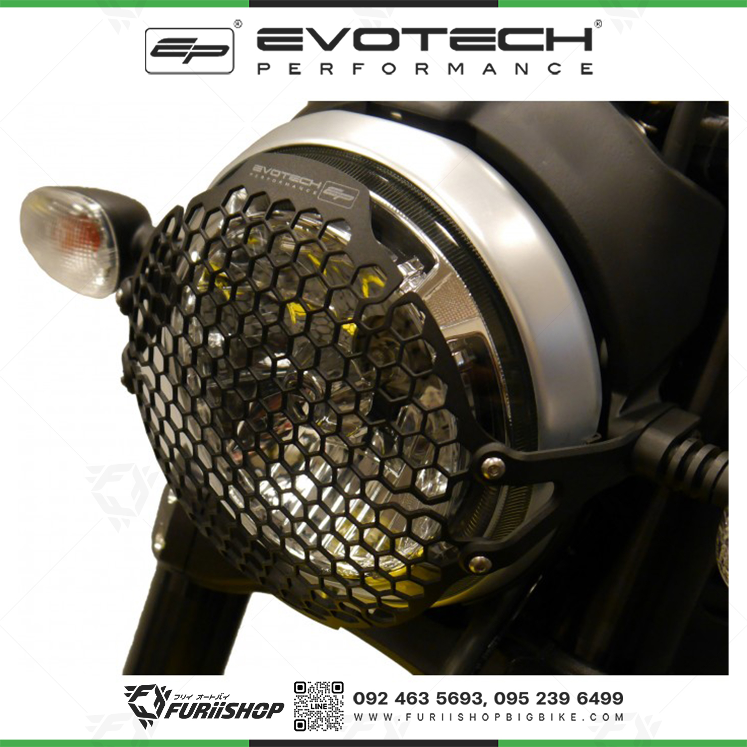 การ์ดไฟหน้า EVOTECH Ducati SCRAMBLER 400 / 800