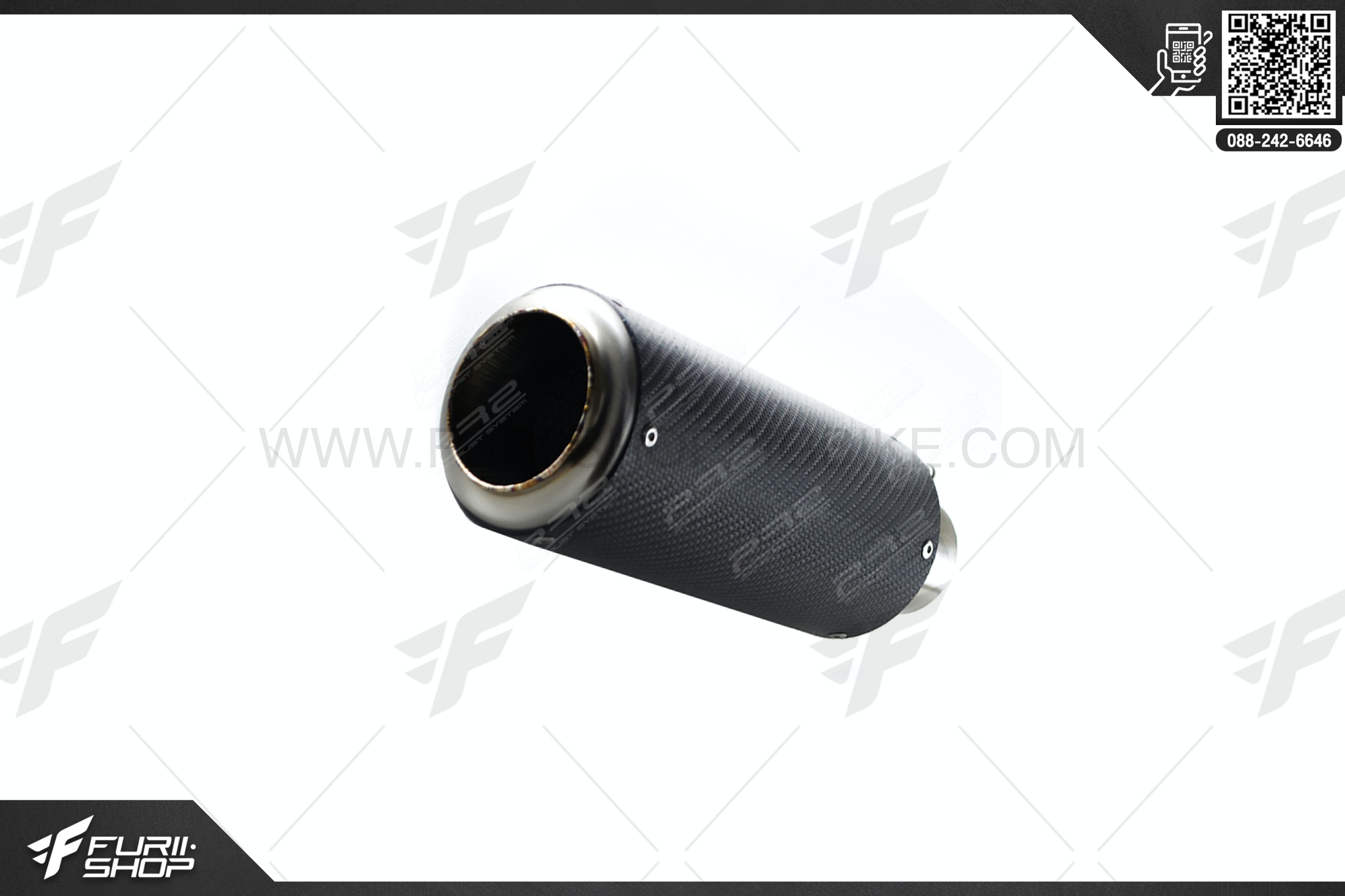 ท่อไอเสีย มอเตอร์ไซค์ PR2 RF-B KEVLAR TITANIUM FOR KAWASAKI NINJA 1000, Z1000