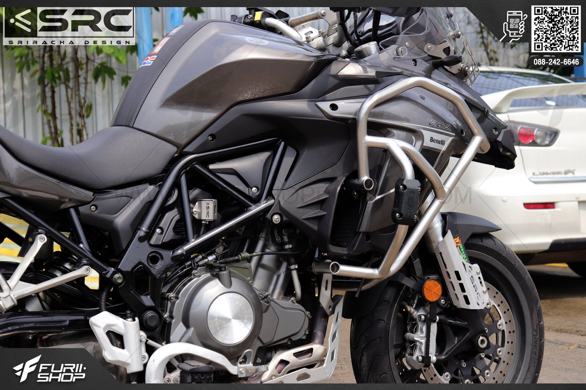 แคชบาร์ SRC สีเงิน FOR BENELLI TRK502