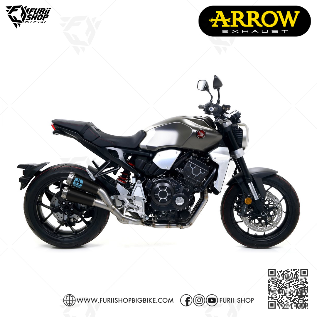 ท่อมอเตอร์ไซค์ ARROW TWIN MOTOGP BLACK SLIP-ON FOR HONDA CB1000R ท่อแต่ง ท่อสูตร ท่อบิ๊กไบค์ ท่อBigbike ท่อไอเสีย