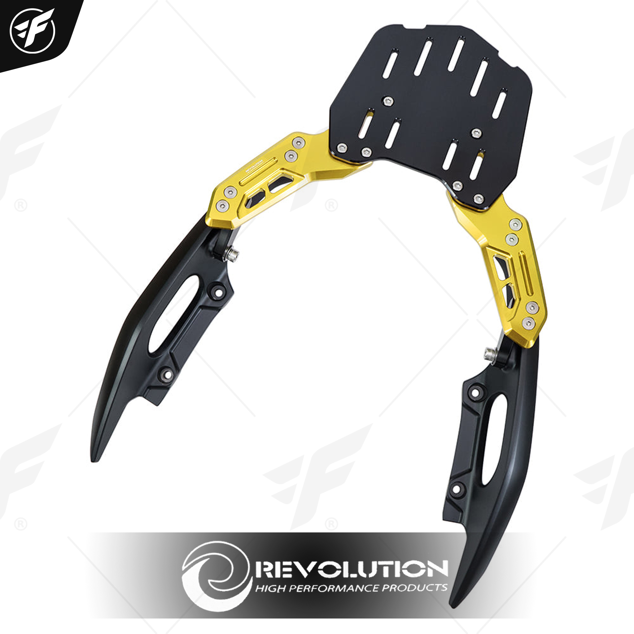 แผ่นรองกล่องท้ายเบาะอเนกประสงค์+พร้อมมือจับ REVOLUTION FORZA-350 ทอง