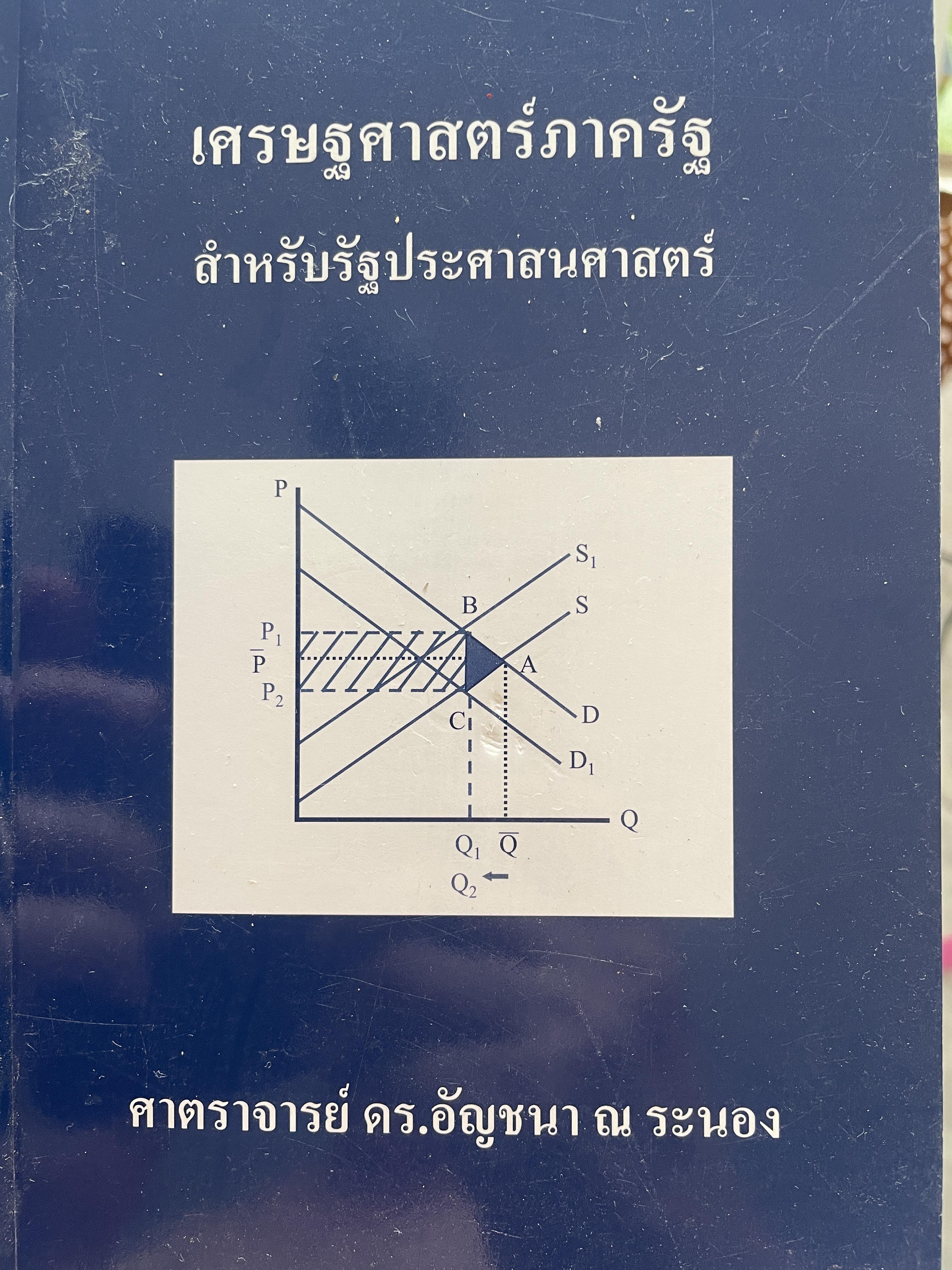 เศรษฐศาสตร์ภาครัฐสำหรับรัฐประศาสนศาสตร์ ผู้เขียน ศาสตราจารย์ ดร.อัญชนา ณ ระนอง 1,800 กรัม