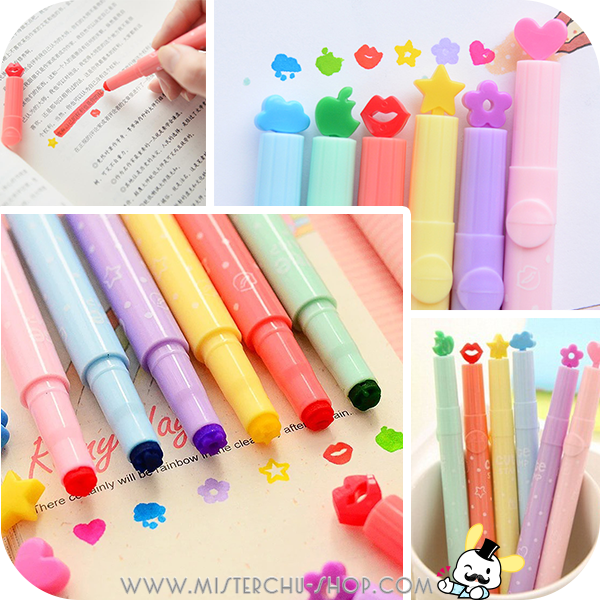 Multi shaped Highlighter ปากกาไฮไลท์ข้อความ หลายแบบน่ารักๆ