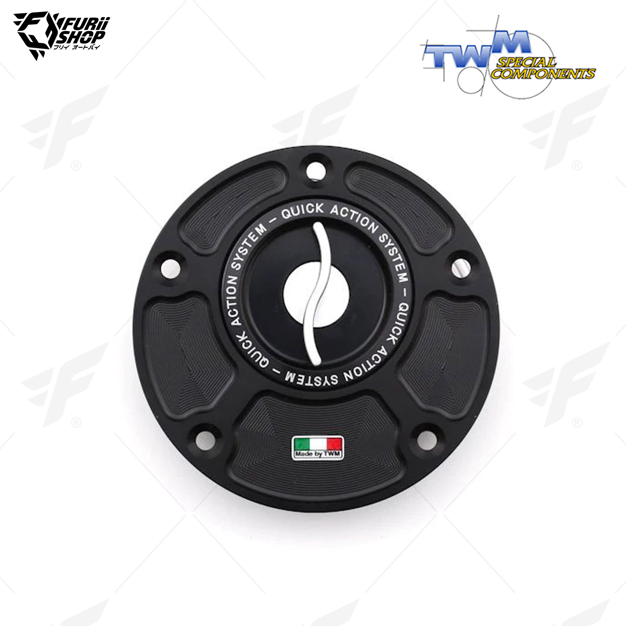 ฝาถังน้ำมัน Aluminium Fuel Cap TWM TYPR.01 : for Yamaha YZF-R3 15-21/YZF-R6 99-21/FZ 6/Fazer 04-16/FZR-750 06-16/YZF-R1 98-21/FZ 1/FZ 8/Fazer