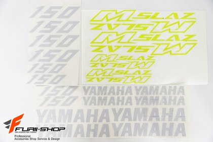 สติ๊กเกอร์ขอบล้อใน สีเลมอล ขาว FOR YAMAHA M-SLAZ