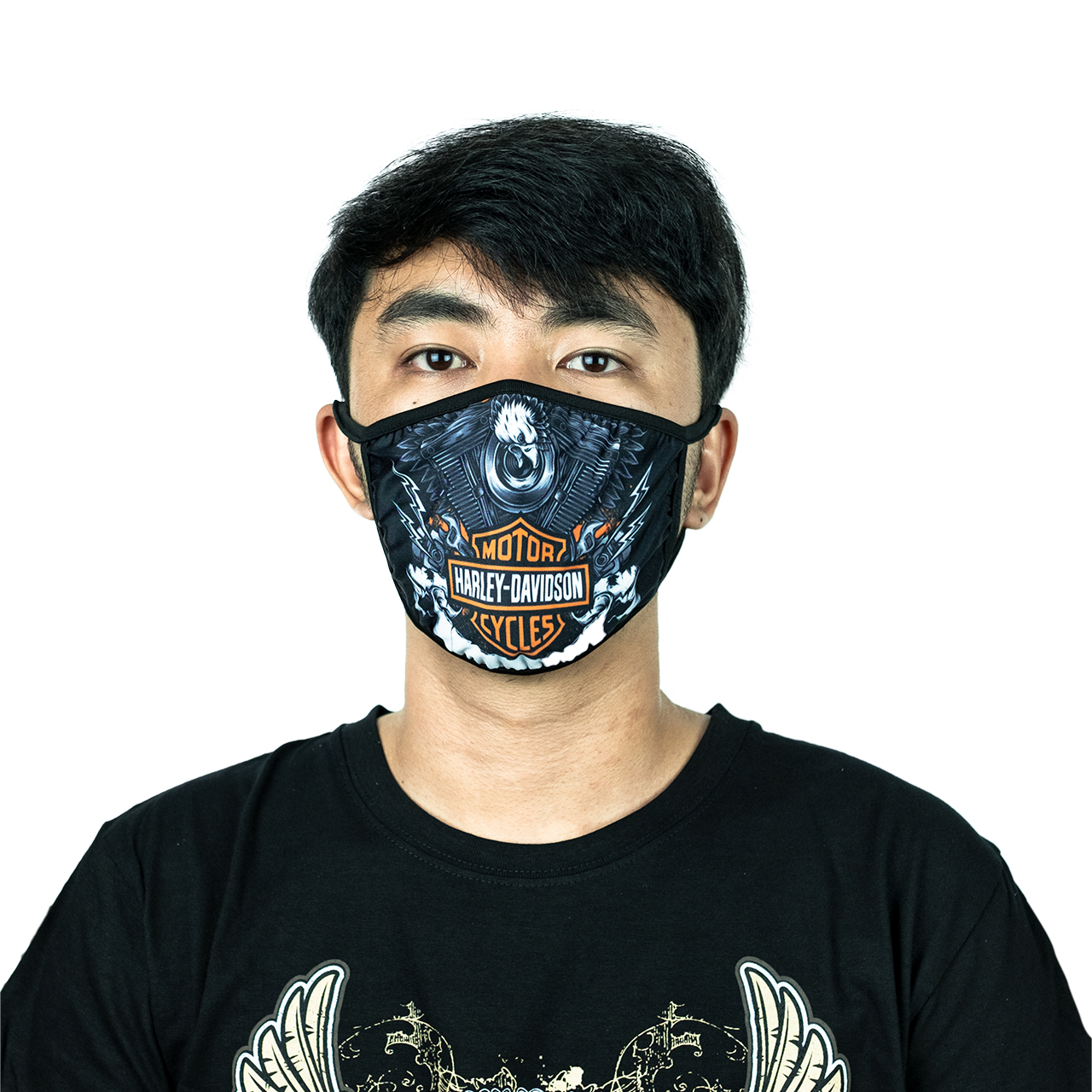 ผ้าปิดจมูกลายHDกันมลภาวะผ้านาโนแห้งไวมีที่เปลี่ยนแผ่นกรองลวดลายคมชัด #08