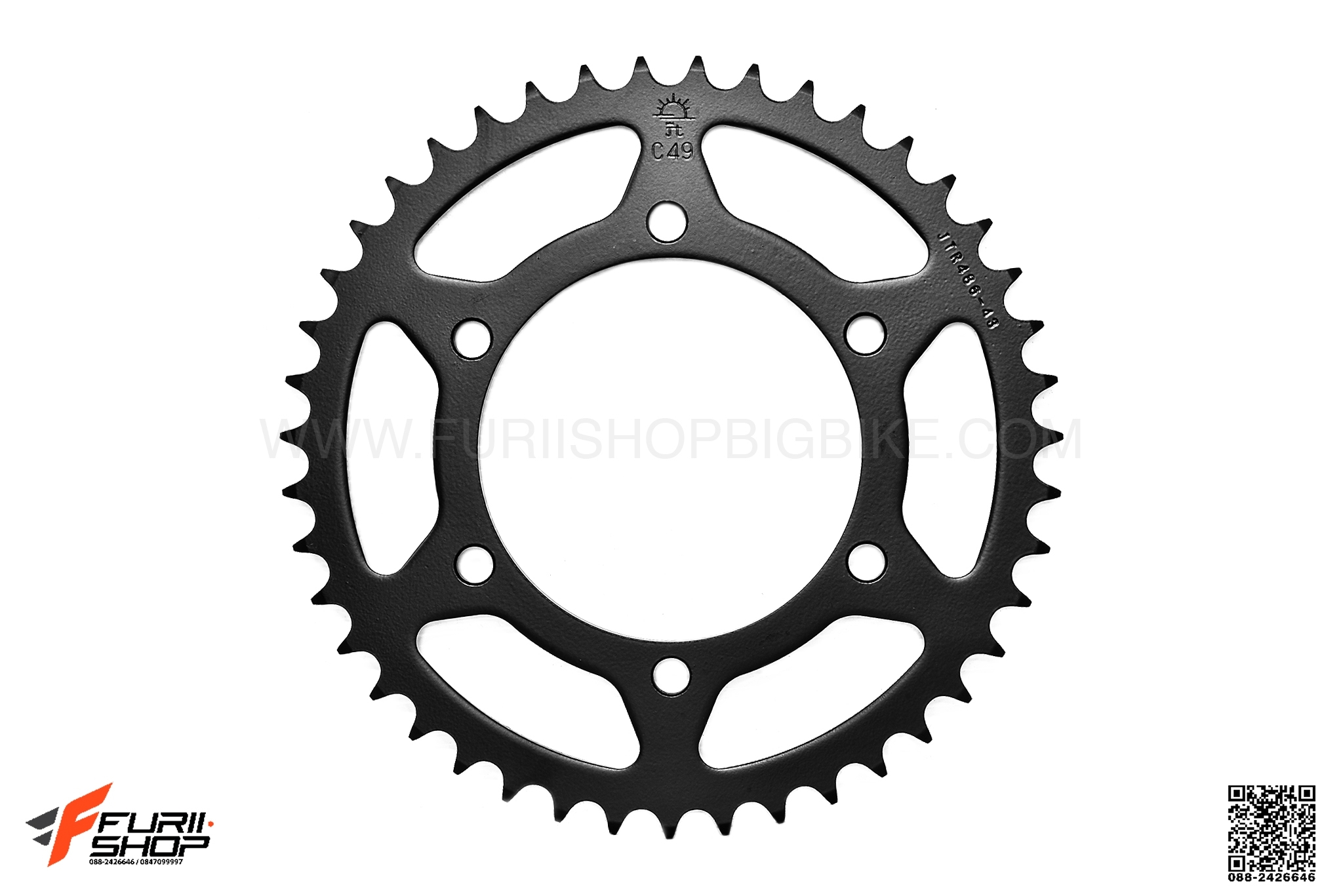 สเตอร์ JOMTHAI (พระอาทิตย์) 43ฟัน รหัส JTR486 - 43T FOR KAWASAKI NINJA-300/Z300