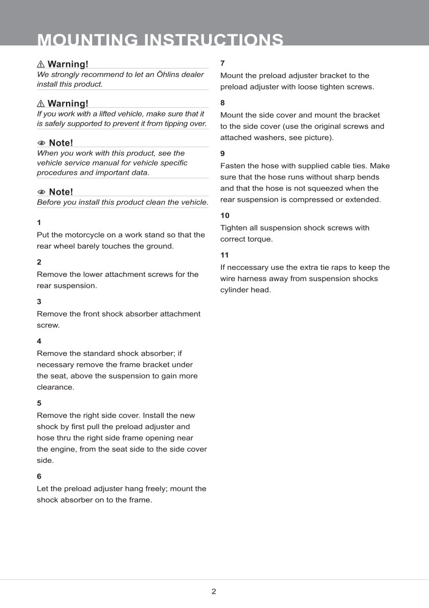 โช๊คหลังแต่ง Ohlins HD514 For Harley-Davidson Softail Low Rider S ปี 2020-2023