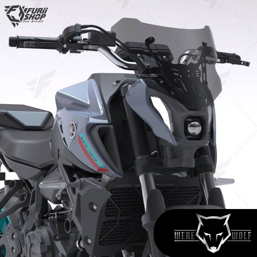 ชิลด์หน้า Were Wolf V-02 Smoke M531 : for Yamaha MT07 2018-2022
