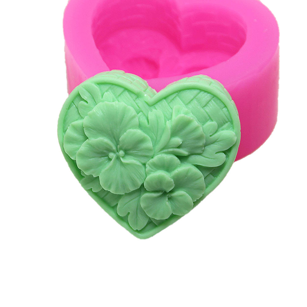 แม่พิมพ์ซิลิโคน หัวใจ ลายหน้ารัก เลือกแบบ
