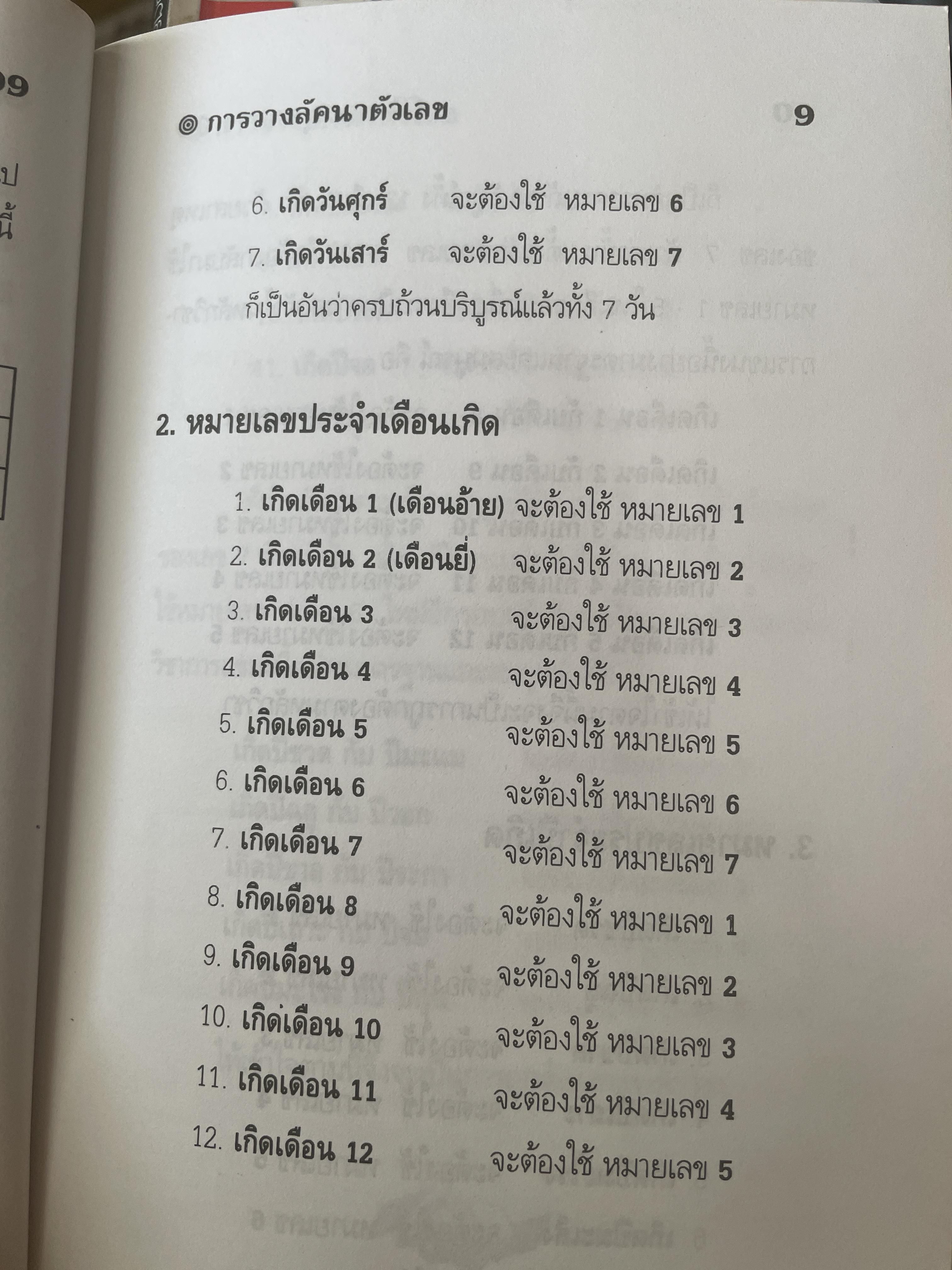 การวางลัคนาตัวเลข คู่มือหมอดูเลข 7 ตัว โดย ชาย ฉะเชิงเทรา 250 กรัม